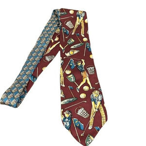 Keith Daniels silk golf tie